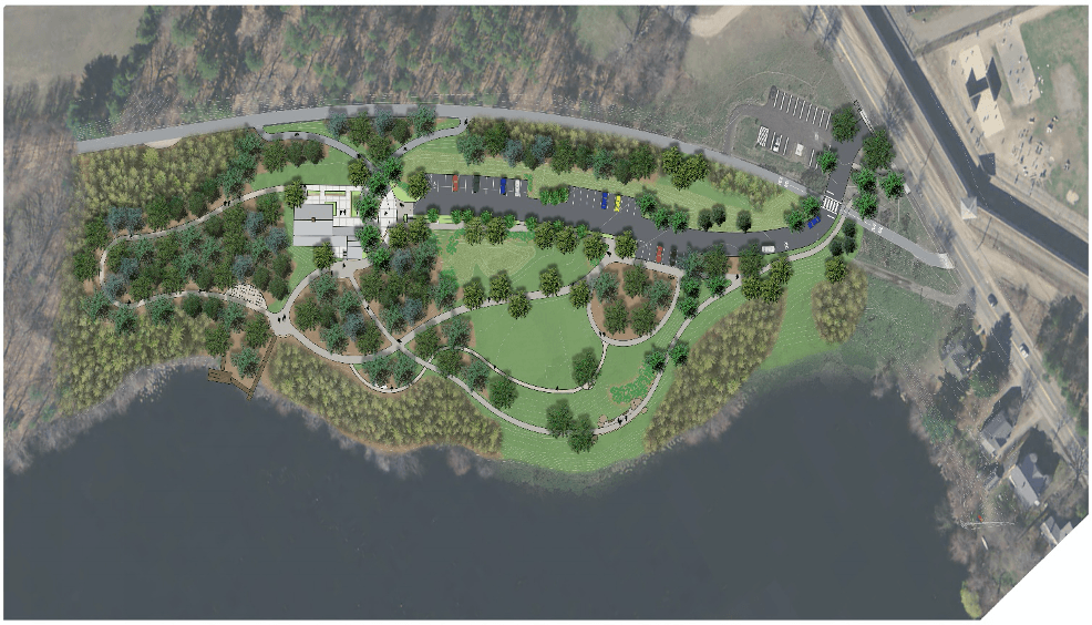 warners pond and gerow park rendering of what the park could look like