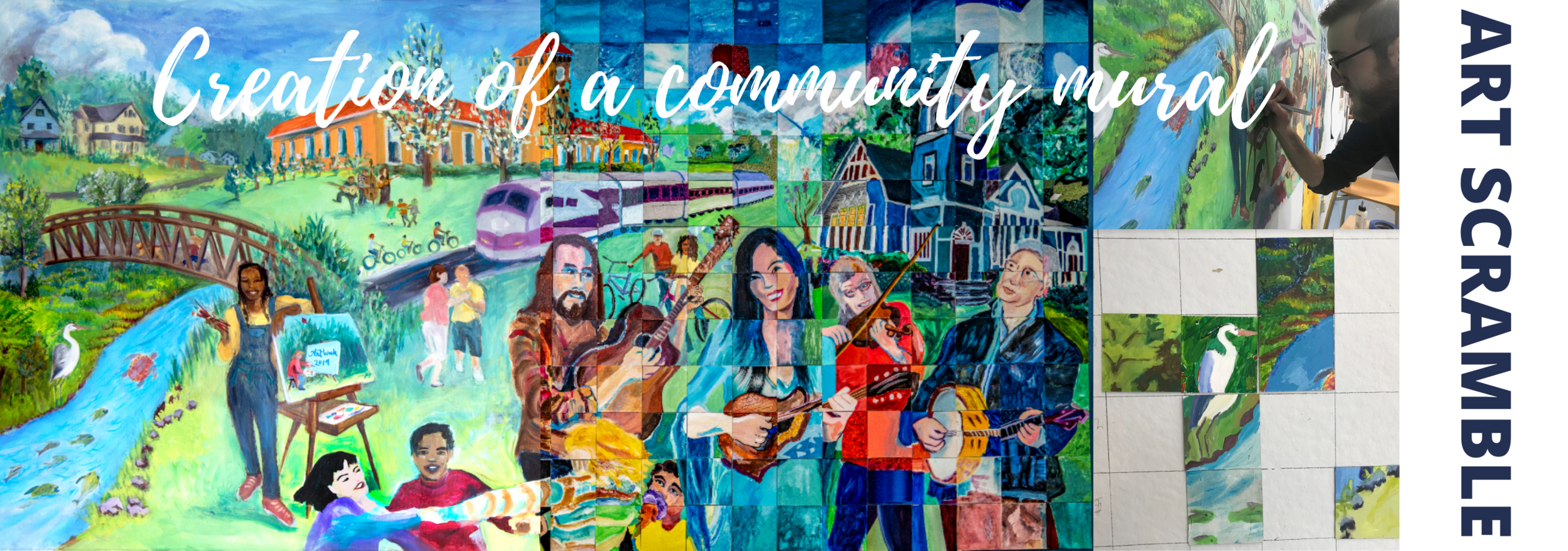 Art Scramble Music in the Village Header
