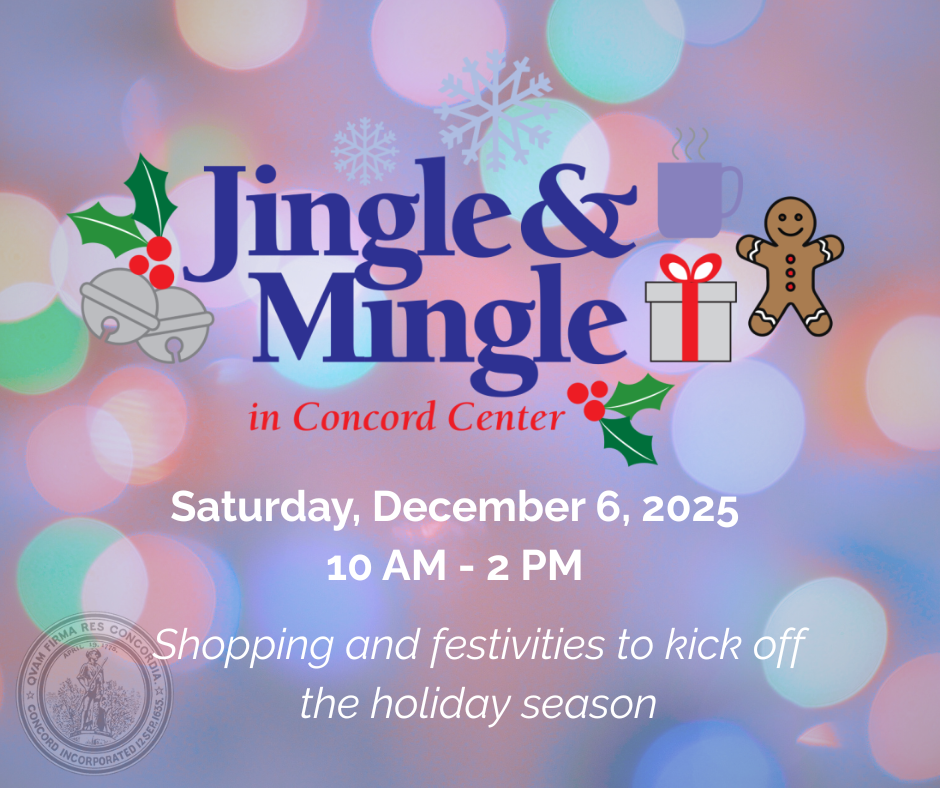 jingle & Mingle in Concord Center on Dec. 6 from 10 AM - 2 PM