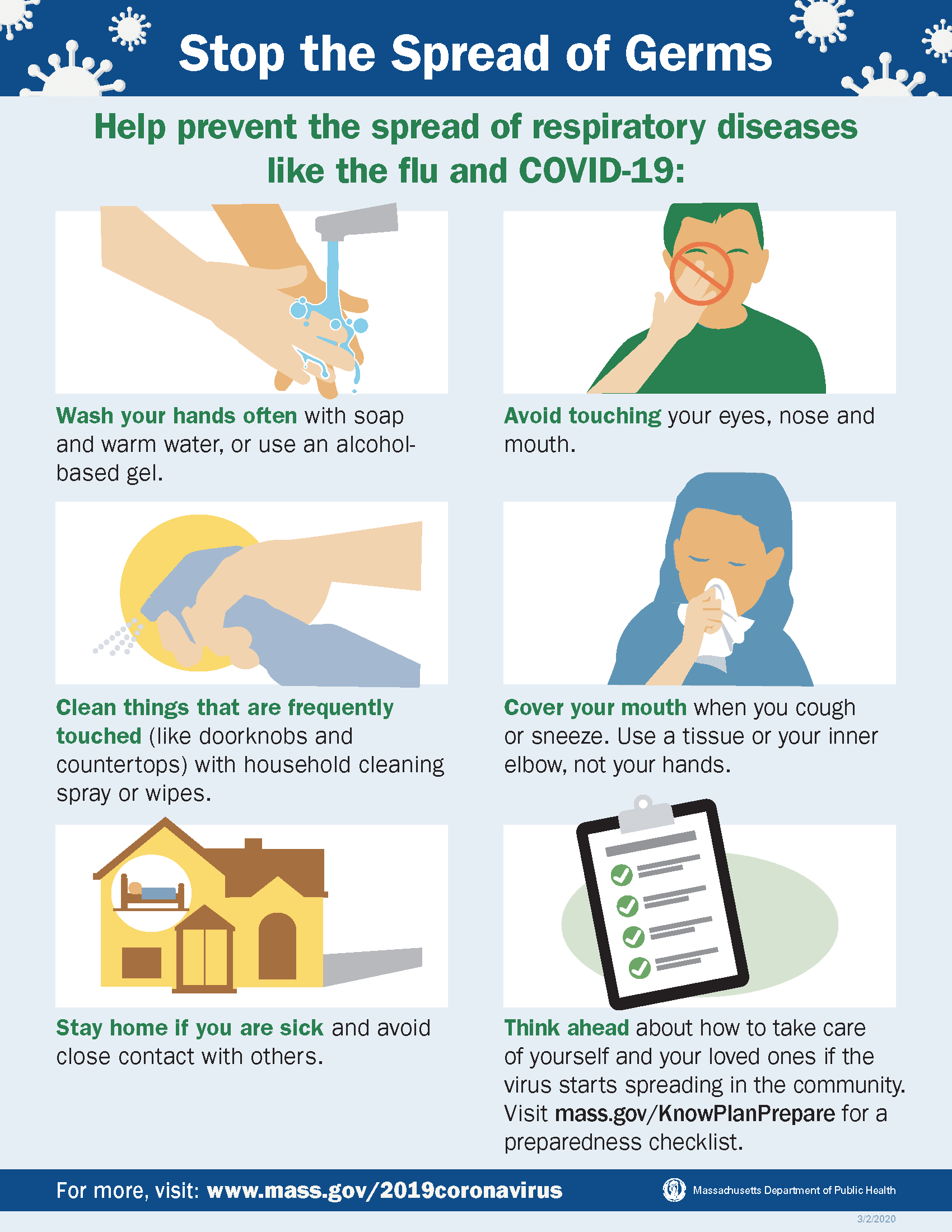 stop the spread of germs