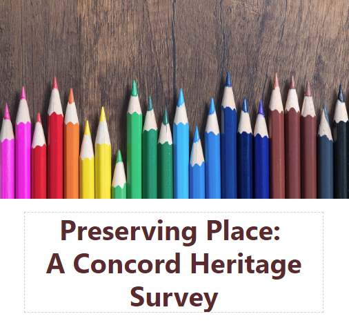 Preserving Place, A Concord Heritage Survey